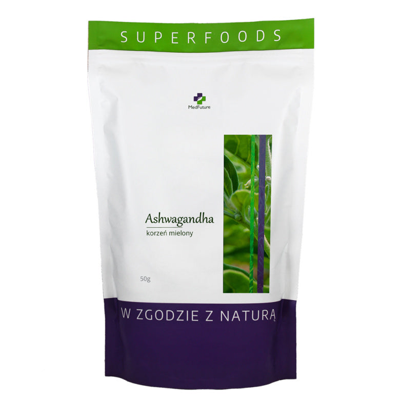 Super Food Ashwagandha korzeń mielony - 50 g