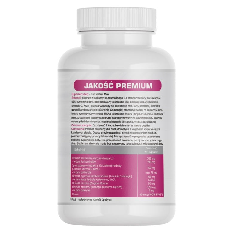 FatControl MAX 500mg - 60 kaps