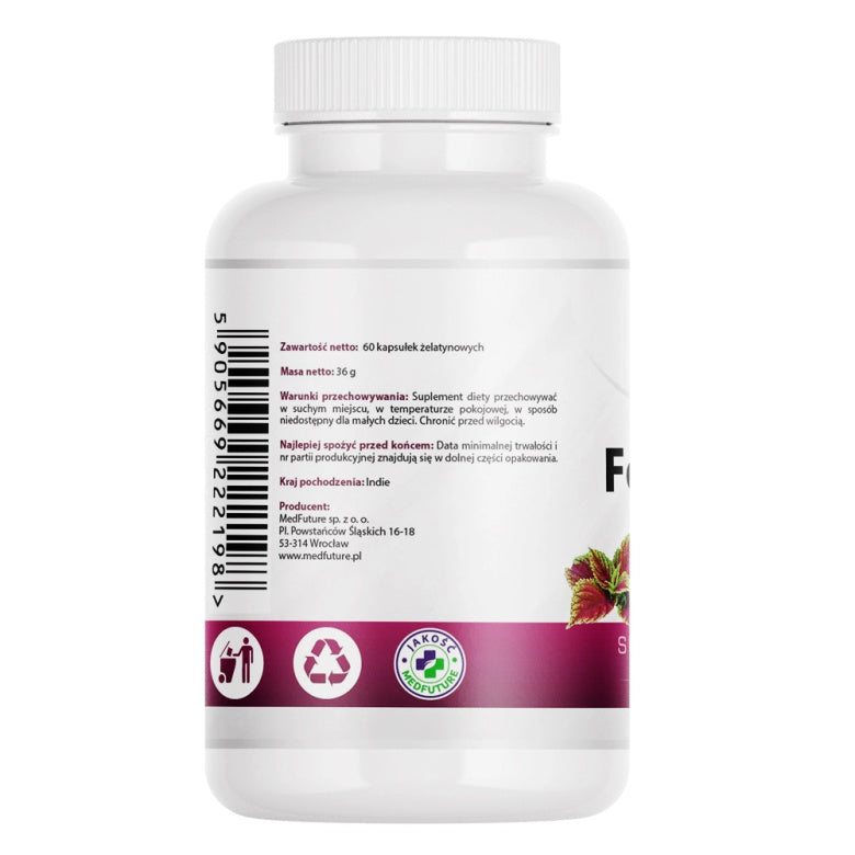 Forskolin forte ekstrakt 500mg - 60 kaps