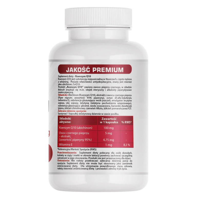 Koenzym Q10 100mg + Vit E - 60 kaps