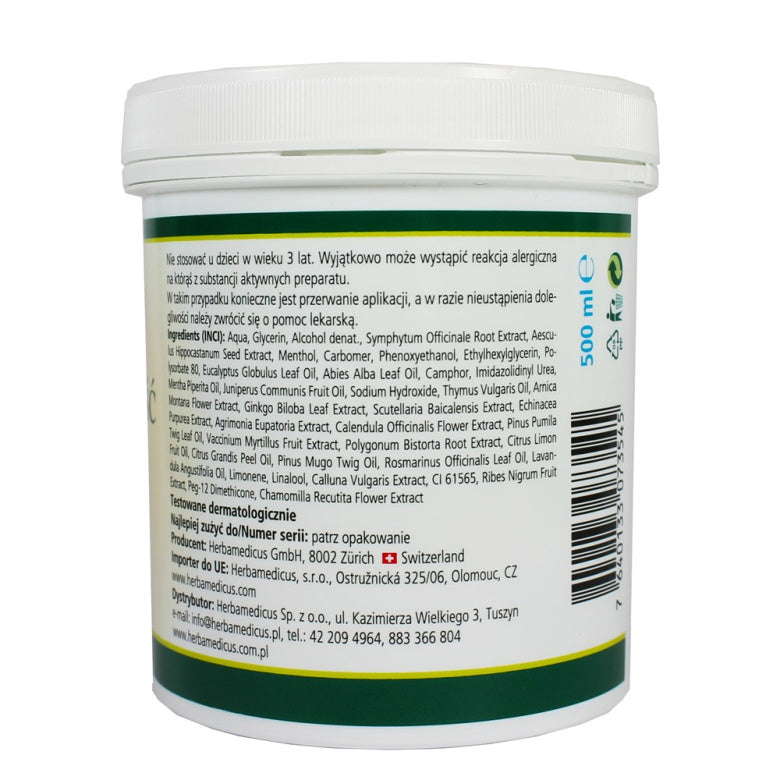 Maść końska chłodząca - 500 ml