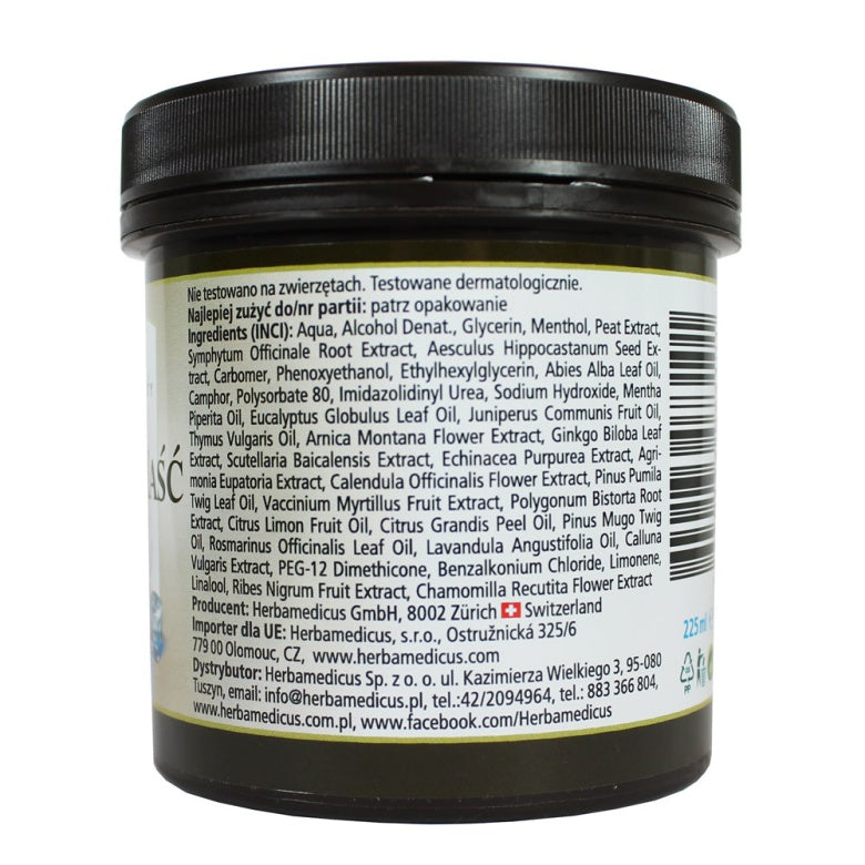 Maść końska z torfem chłodząca - 225 ml