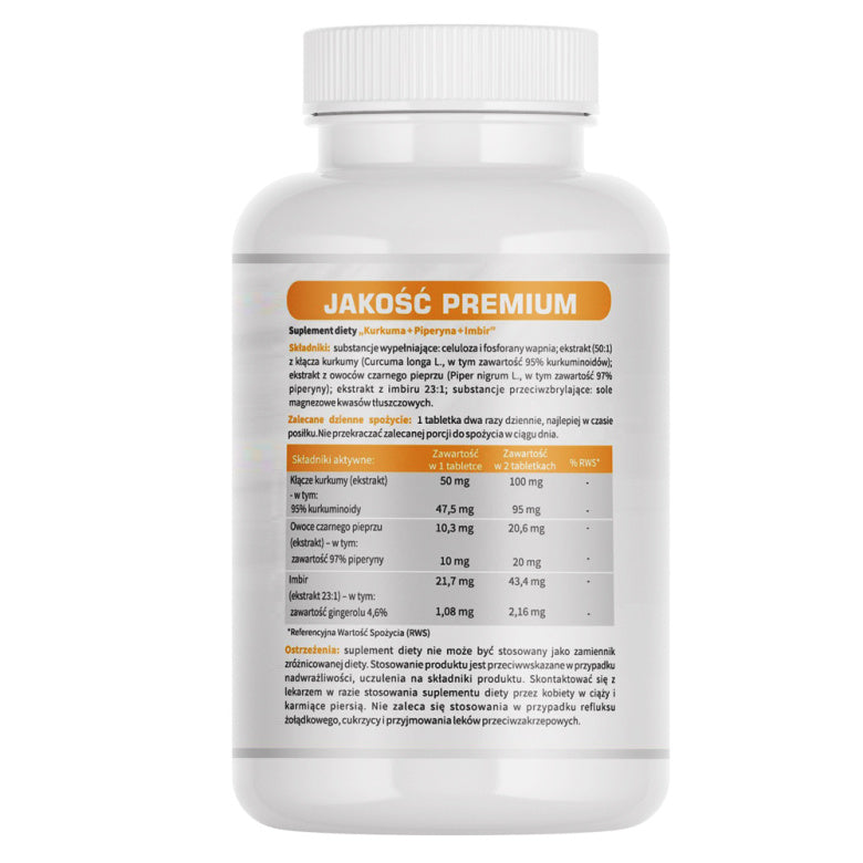 Kurkuma ekstrakt 2500mg - 120 tabl