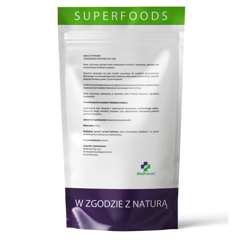 Super Food Kwasek cytrynowy - 500 g