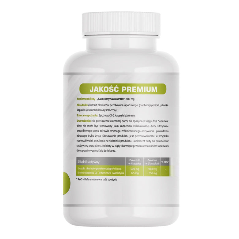 Kwercetyna ekstrakt 500mg - 60 kaps