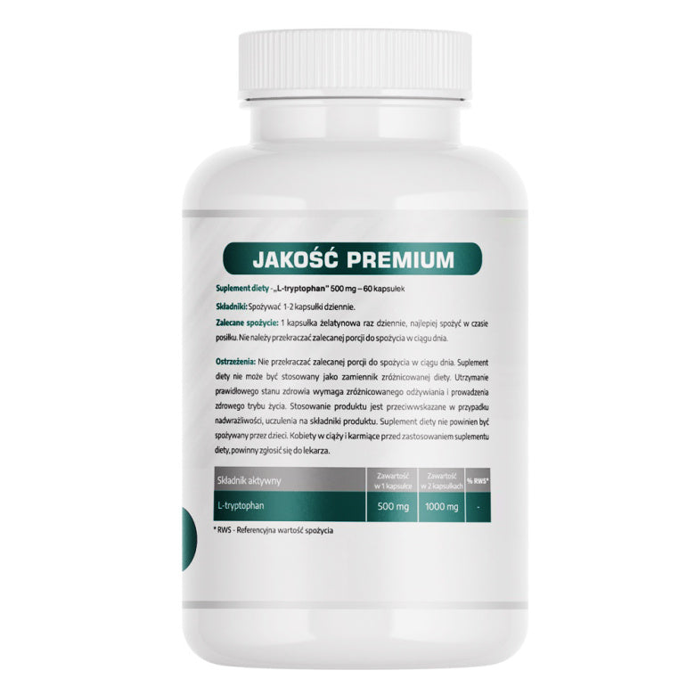 L-Tryptophan 500mg - 60 kaps