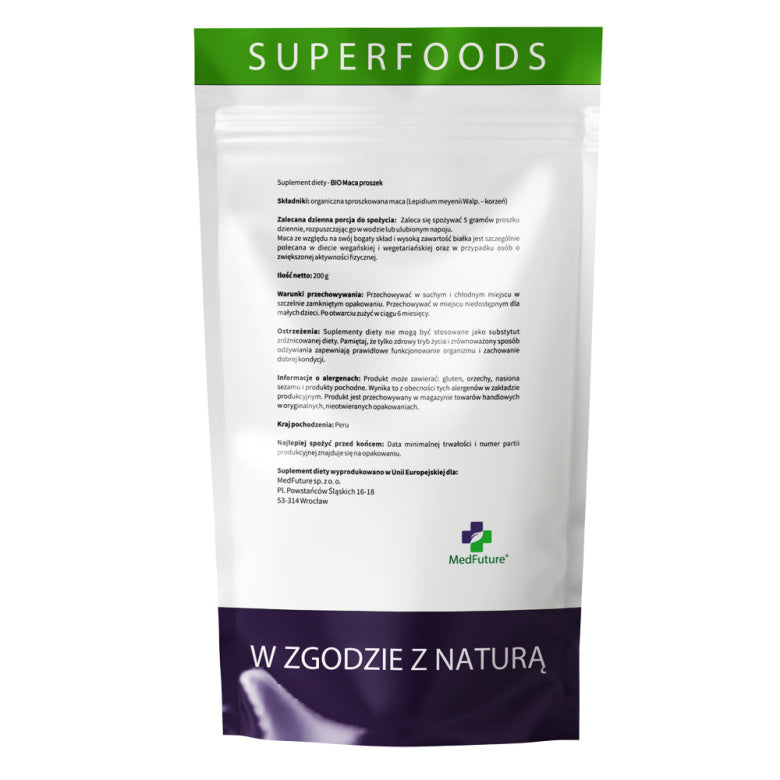 Super Food Maca Proszek BIO - 200 g