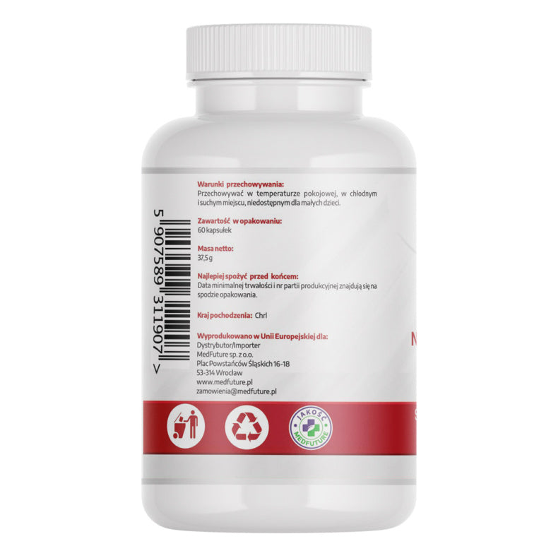NAC N-Acetyl-L-Cysteina 98%   500mg - 60 kaps