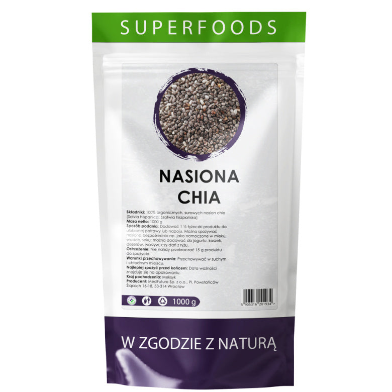 Super Food Chia nasiona - 1000g