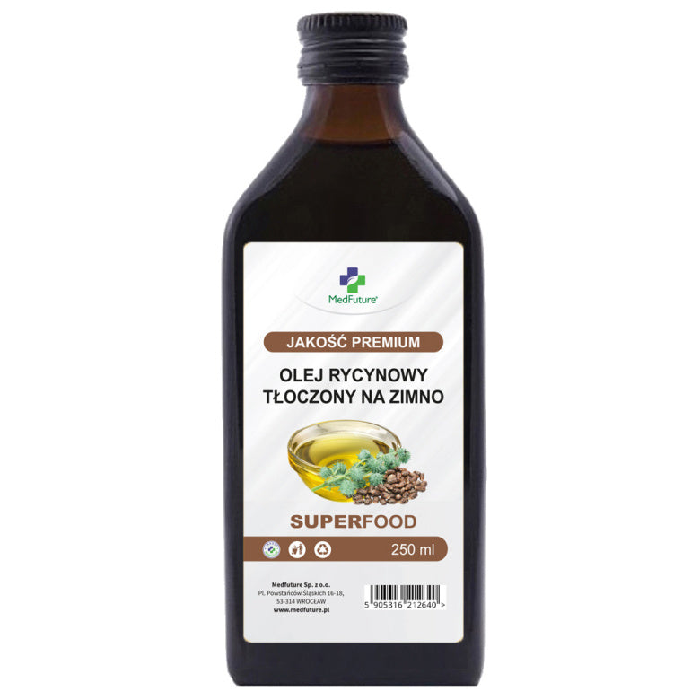 Olej Rycynowy Nierafinowany - 250 ml