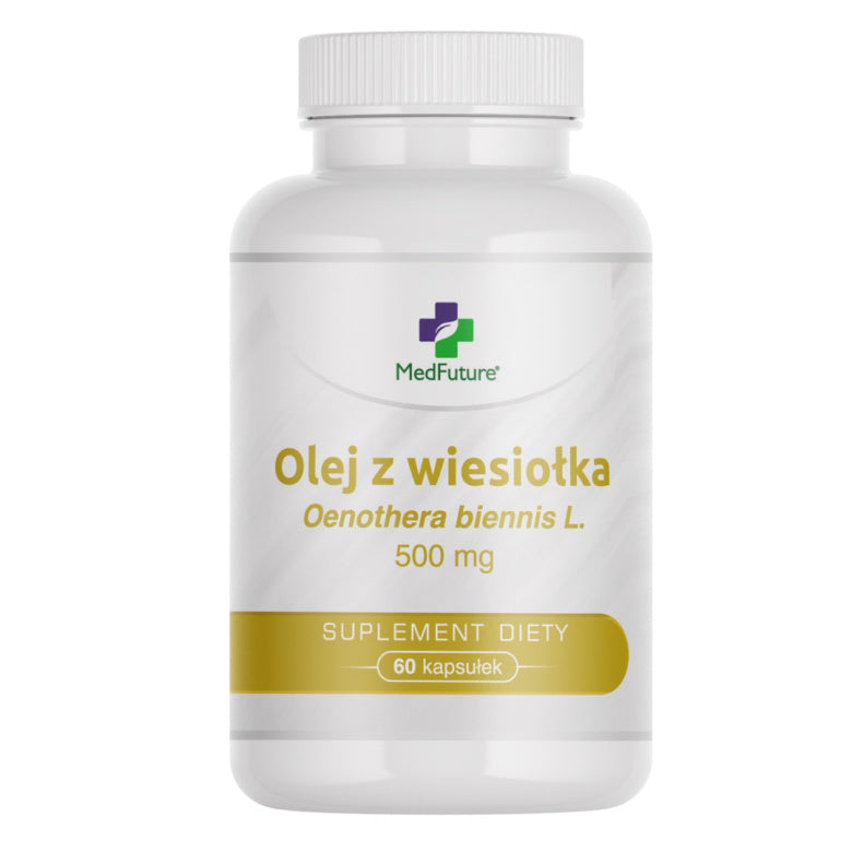Olej z wiesiołka z Wit E 500mg - 60 kaps