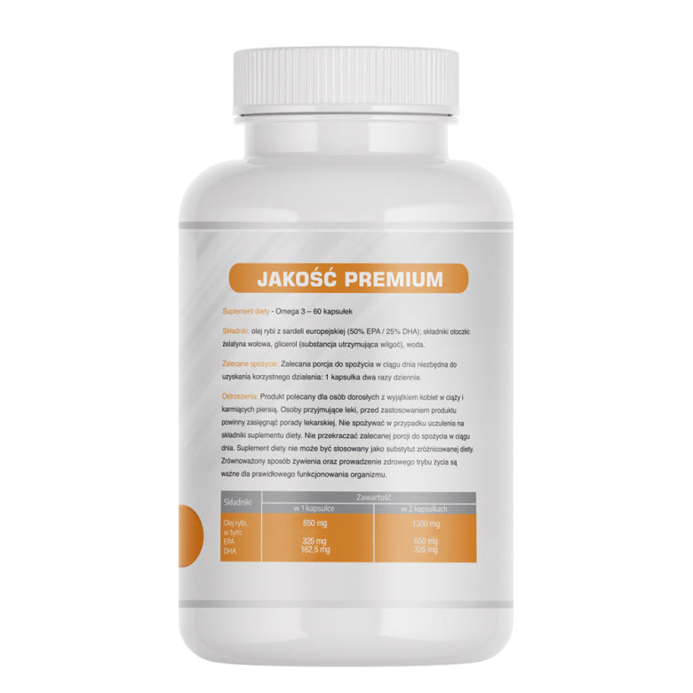 Omega 3 650mg - 60 kaps