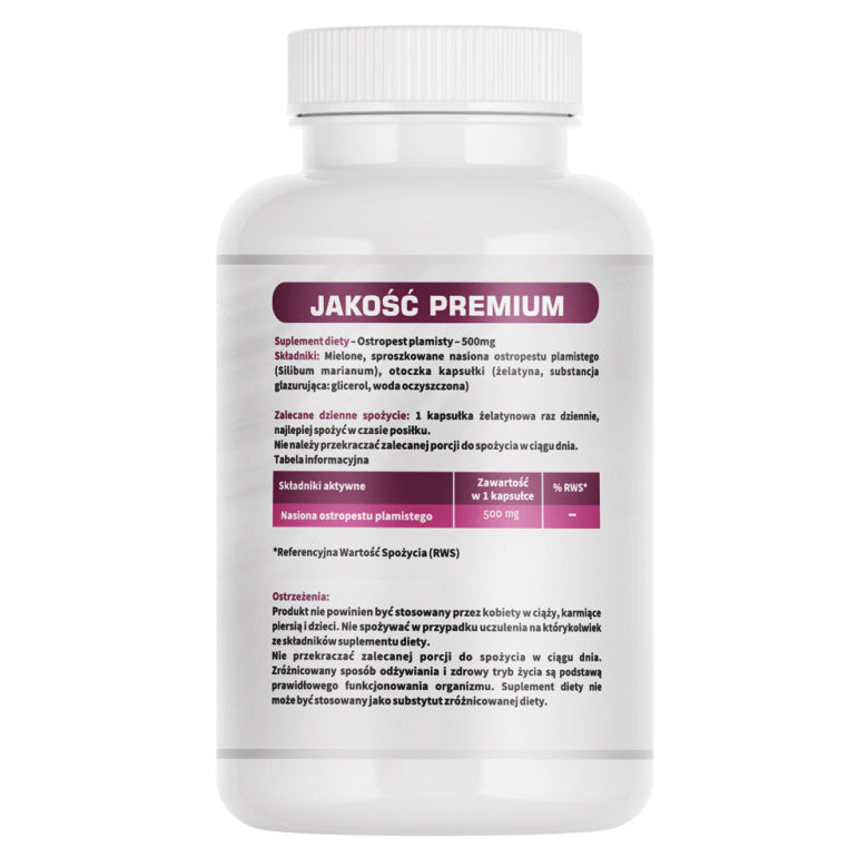Ostropest plamisty 500mg - 60 kaps