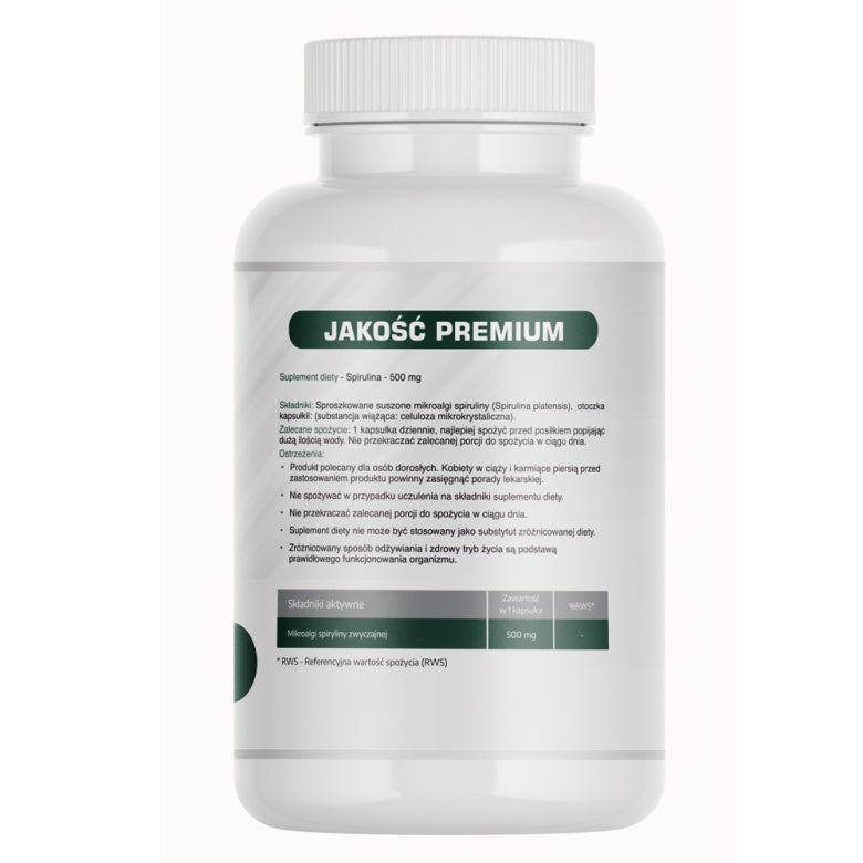Spirulina 500mg - 60 kaps