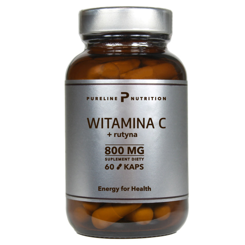 Pureline Nutrition Witamina C + RUTYNA 800mg - 60 kaps