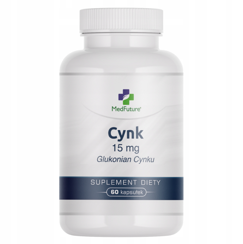 Cynk organiczny 15 mg (Glukonian cynk)