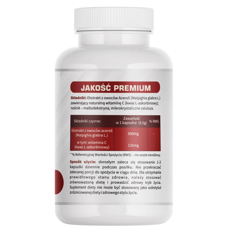 Acerola ekstrakt 500mg - 60 kaps