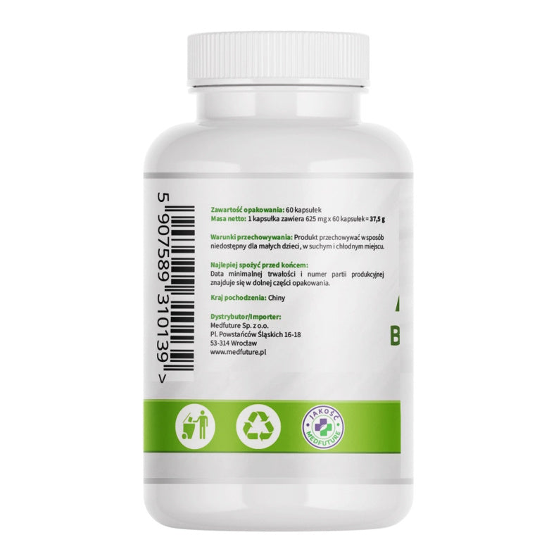 Aloe Vera Barbadensis Miller ekstrakt 500mg - 60 kaps