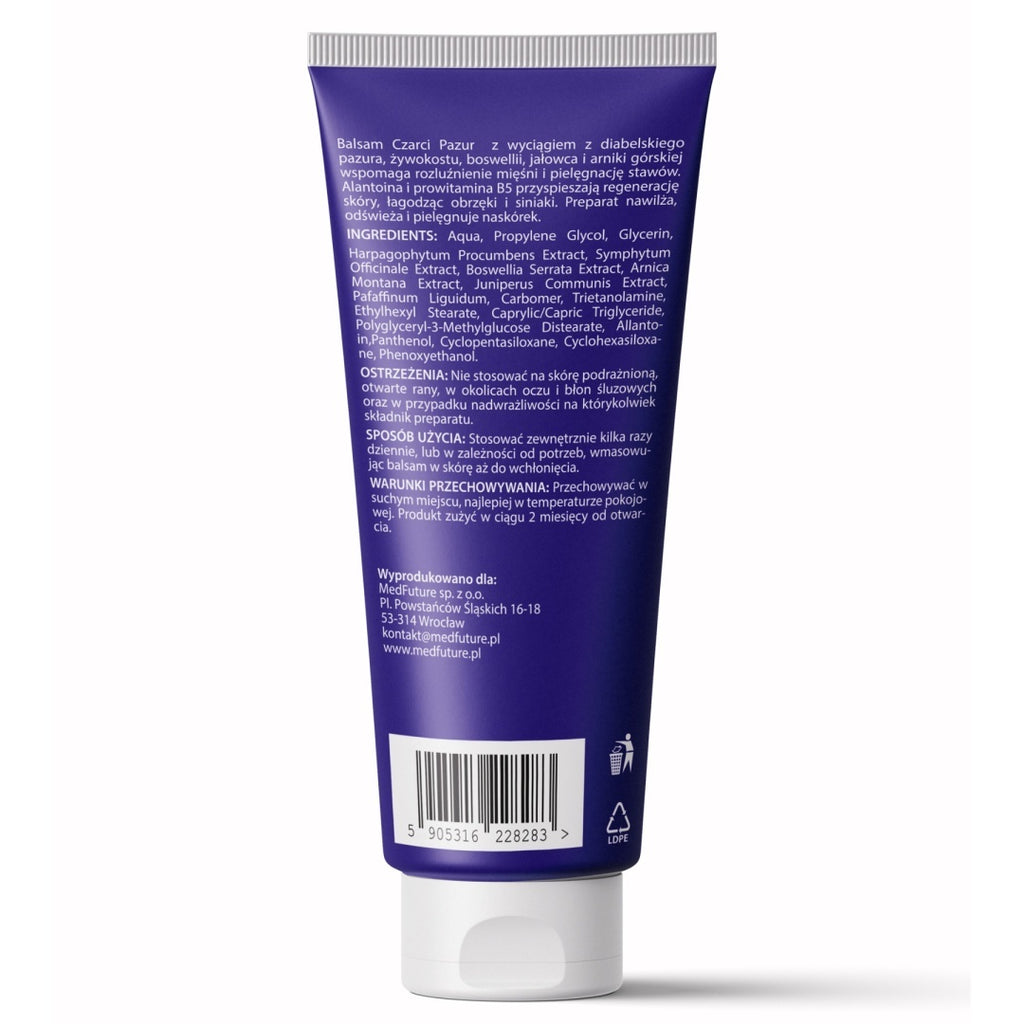 Balsam Czarci Pazur + arnika + żywokost - 250 ml