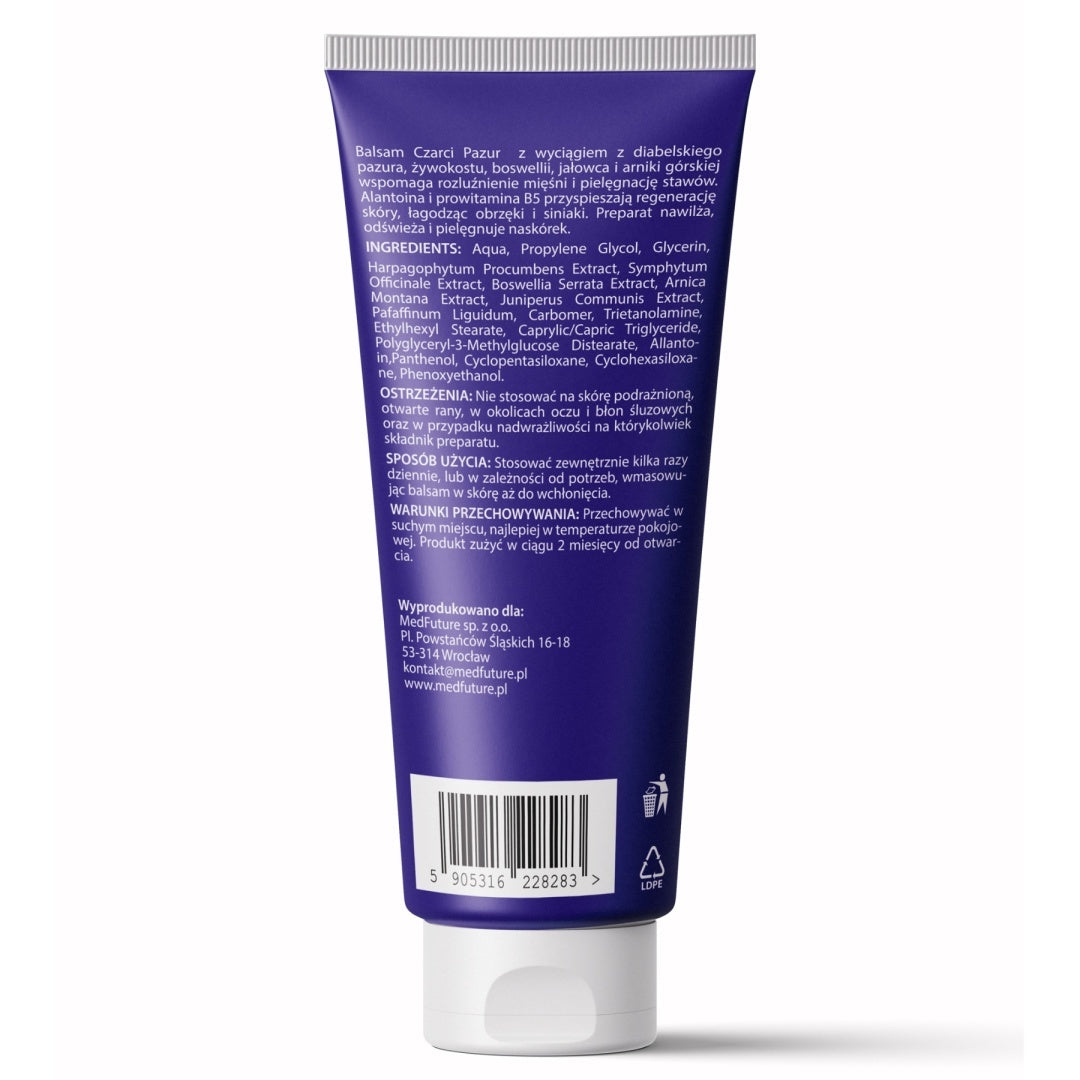 Balsam Czarci Pazur + arnika + żywokost - 250 ml