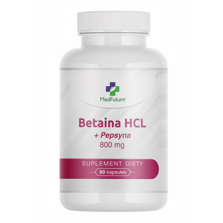 Betaina HCL + Pepsyna 800mg - 60 kaps