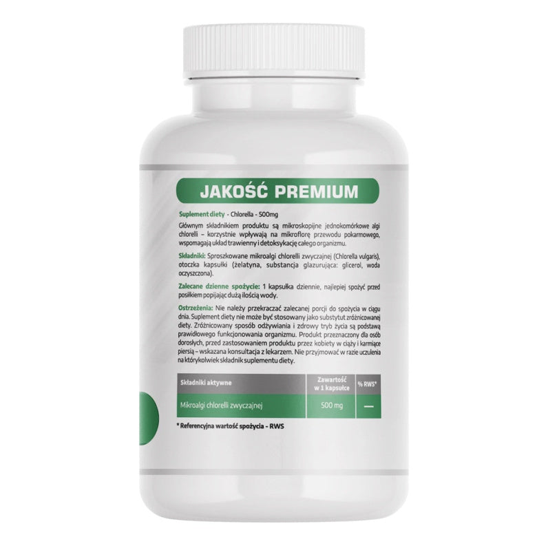 Chlorella 500mg - 60 kaps