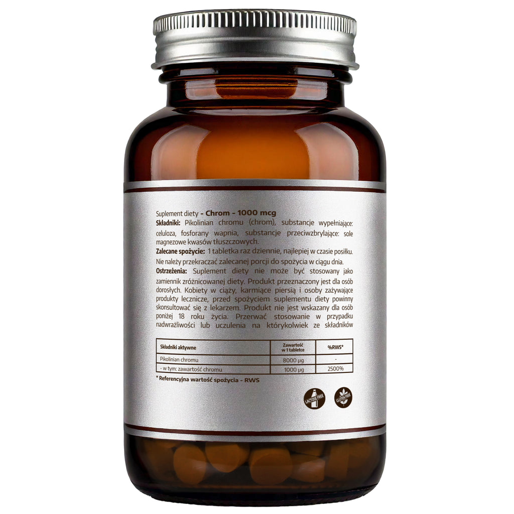 Chromium 1000mcq - 120 tabletek