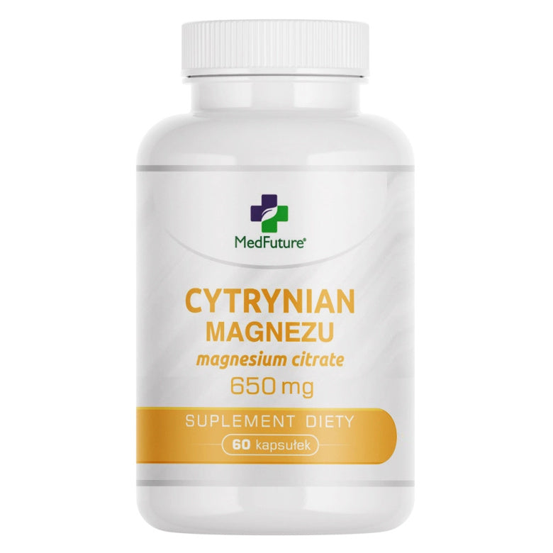 Cytrynian magnezu 650mg - 60 kaps