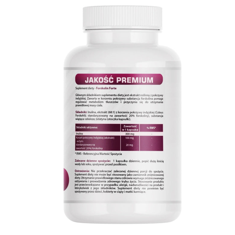 Forskolin forte ekstrakt 500mg - 60 kaps