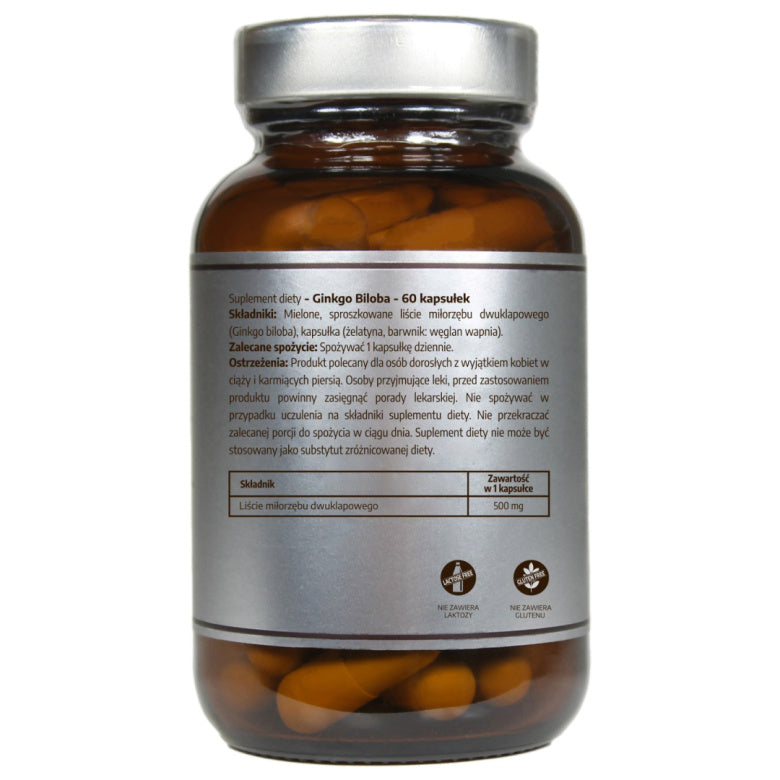 Pureline Nutrition Ginkgo biloba 500mg - 60 kaps