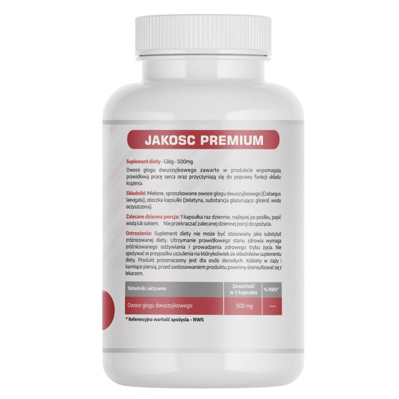 Głóg 500mg - 60 kaps