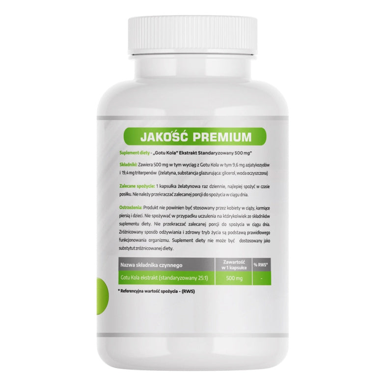 Gotu kola 500mg - 60 kaps