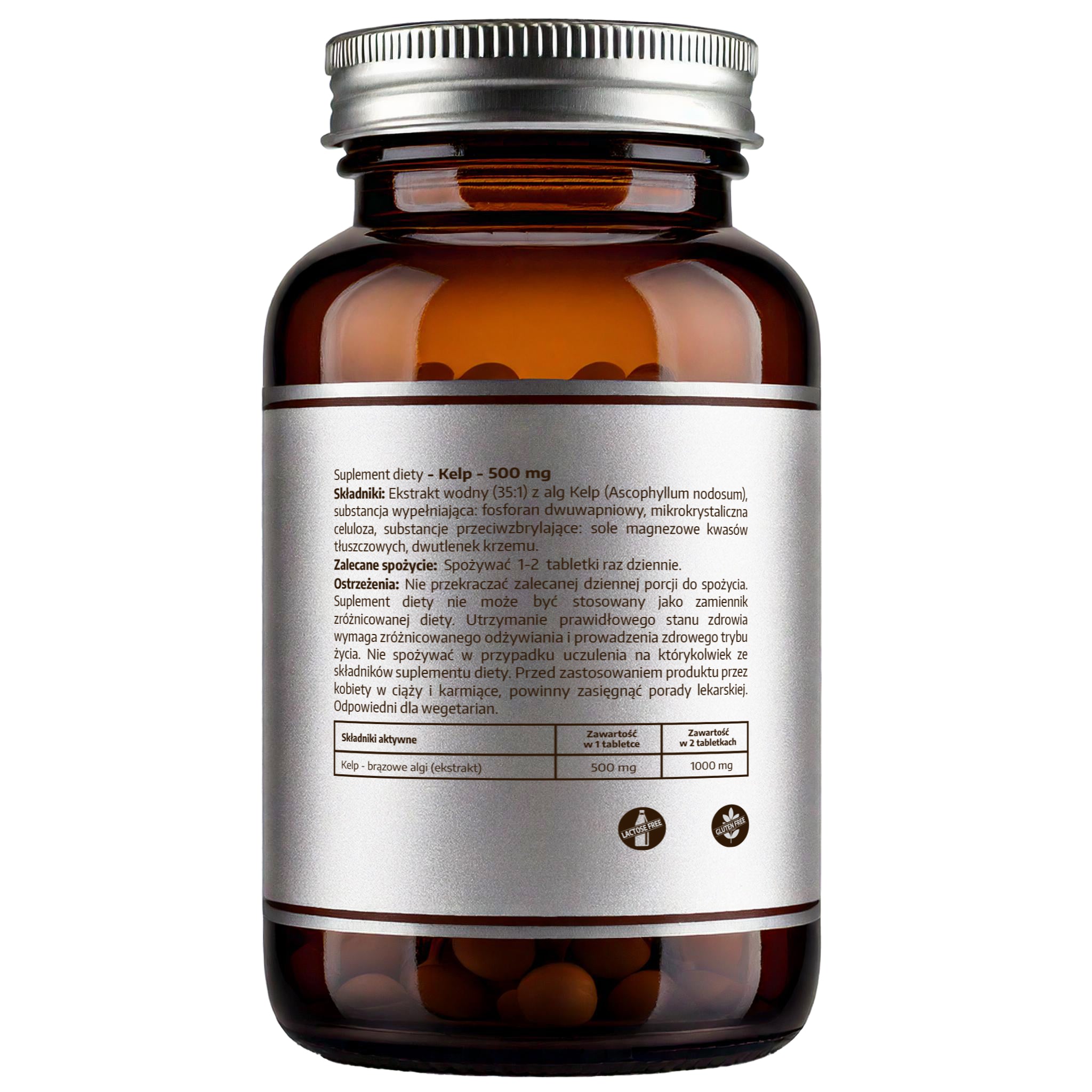 Kelp 500mg - 120 tabletek