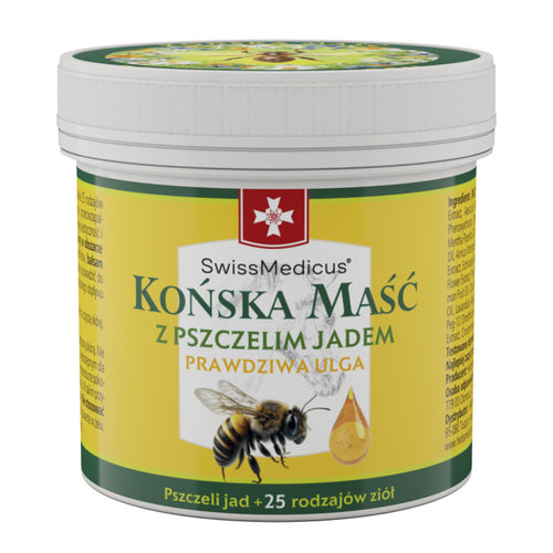 Maść końska z pszczelim jadem