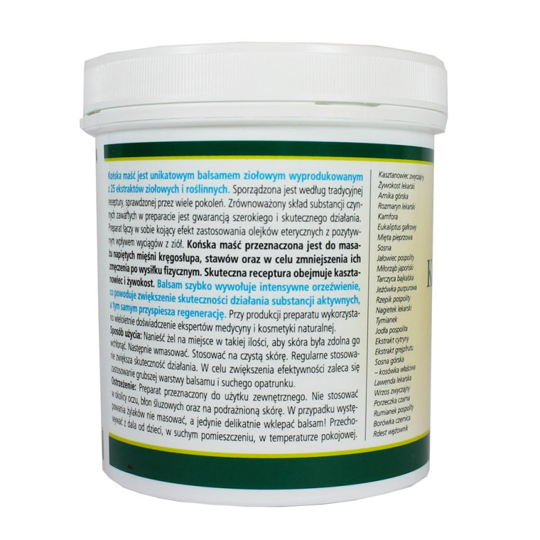 Maść końska chłodząca - 500 ml