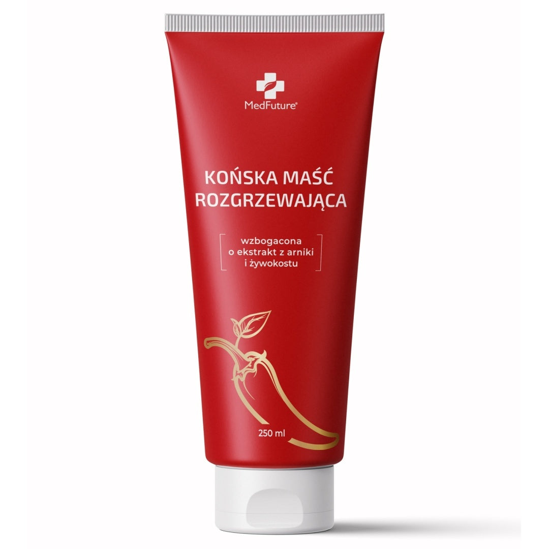 Końska maść rozgrzewająca + arnika + żywokost - 250 ml