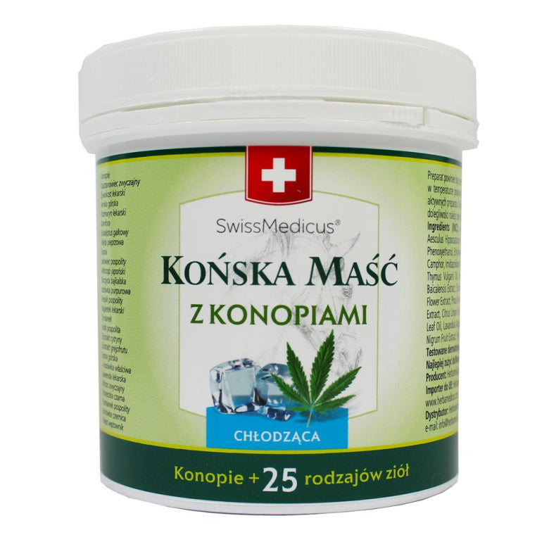 Maść końska z konopiami chłodząca - 250 ml