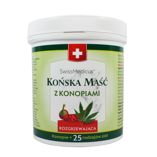 Maść końska z konopiami rozgrzewająca