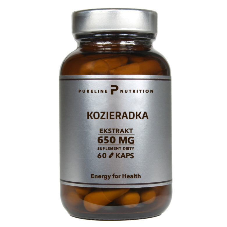 Pureline Nutrition Kozieradka ekstrakt 650mg - 60 kaps