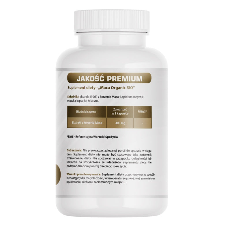 Maca Organic - 60 kaps