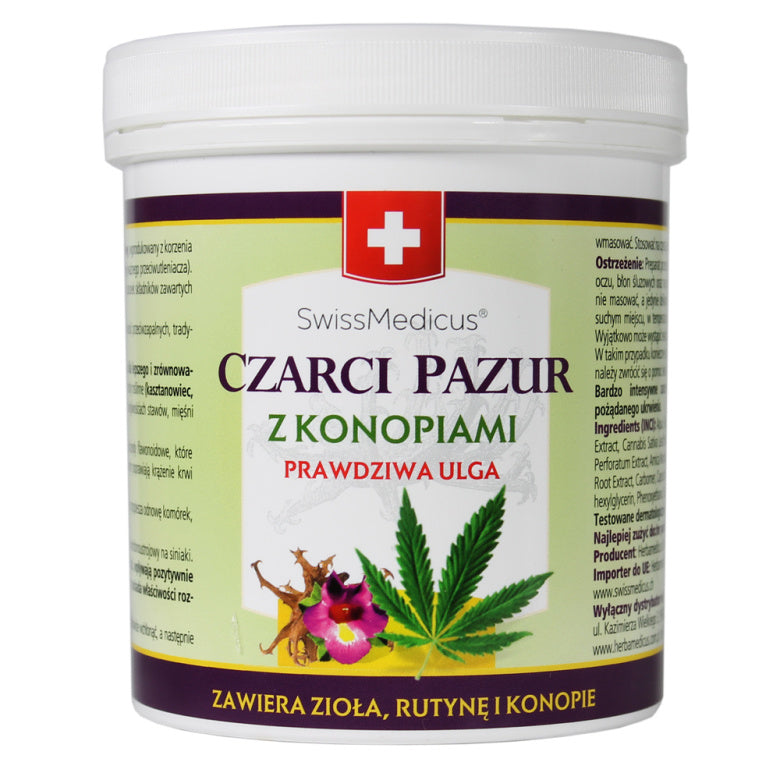Maść czarci pazur z konopiami - 250 ml