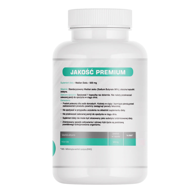 Maślan sodu 500mg - 60 kaps