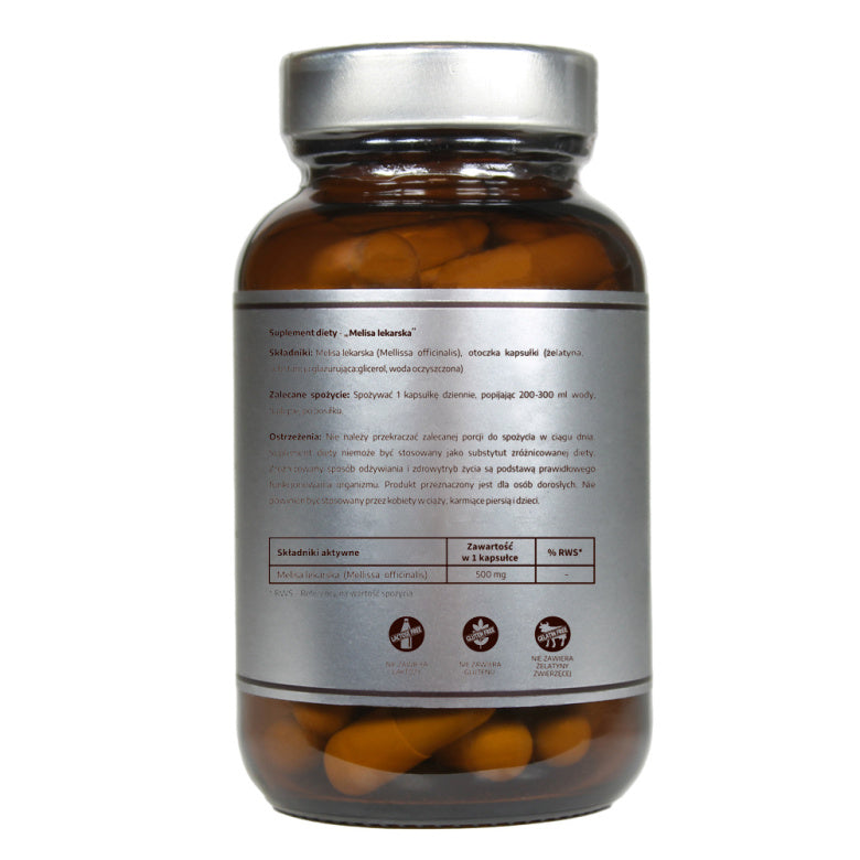 Pureline Nutrition Melisa lekarska 500mg - 60 kaps