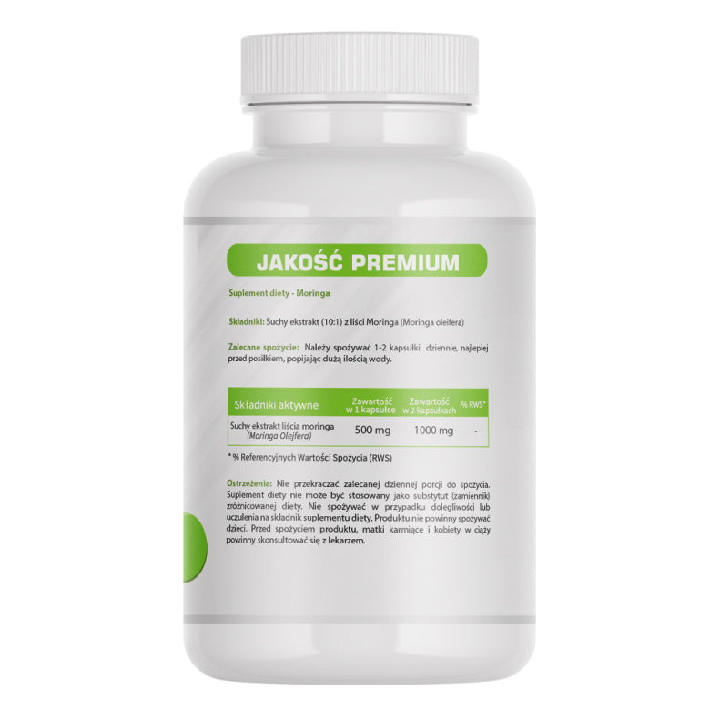 Moringa ekstrakt 500mg - 60 kaps