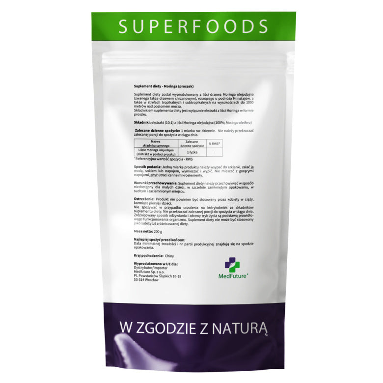 Super Food Moringa Proszek BIO - 200 g