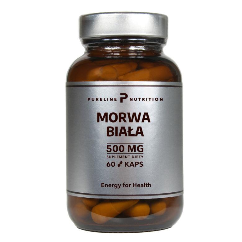 Pureline Nutrition Morwa biała 500mg - 60 kaps
