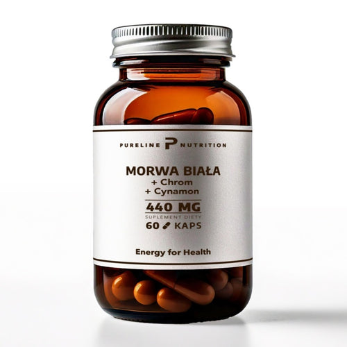 Pureline Nutrition Morwa biała + chrom + cynamon