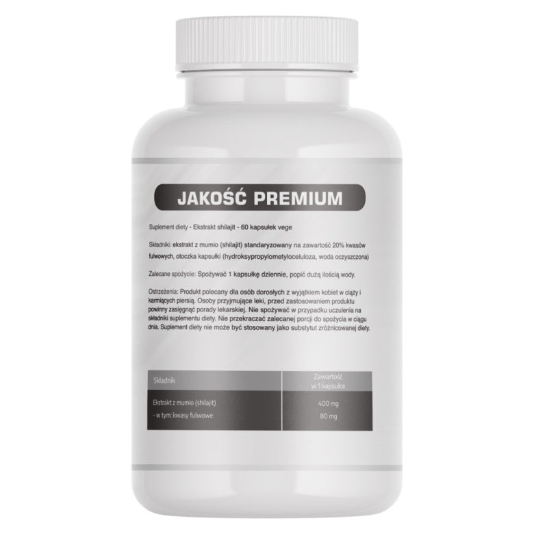 Mumio shilajit 400mg - 60 kaps