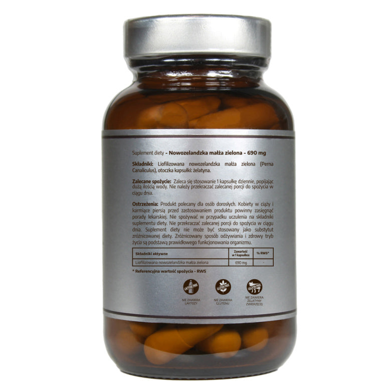 Pureline Nutrition Zielona małża nowozelandzka - 60 kaps