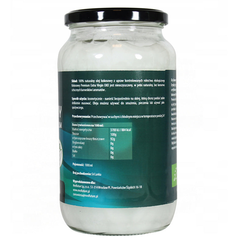Olej Kokosowy Extra Virgin - 1000 ml